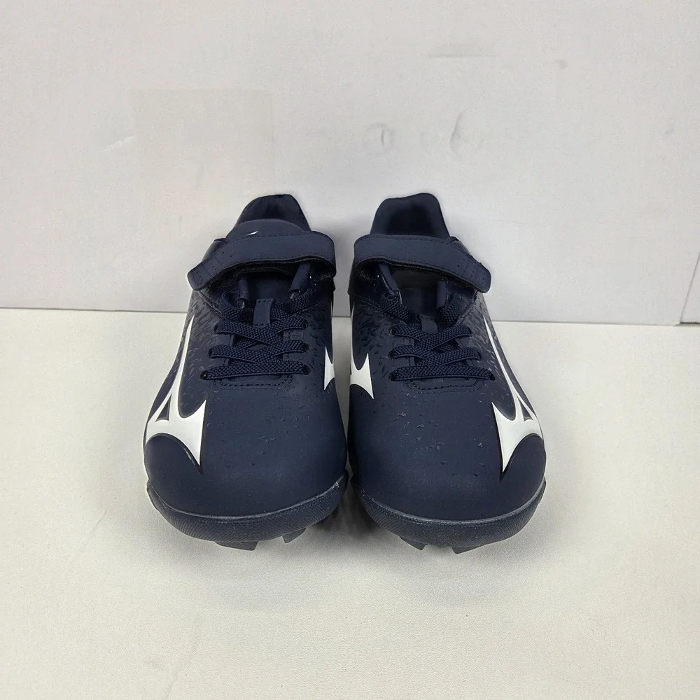 Mizuno Unisex Kids' Wave Select Nine Jr Baseball Cleats Navy/White Size 3